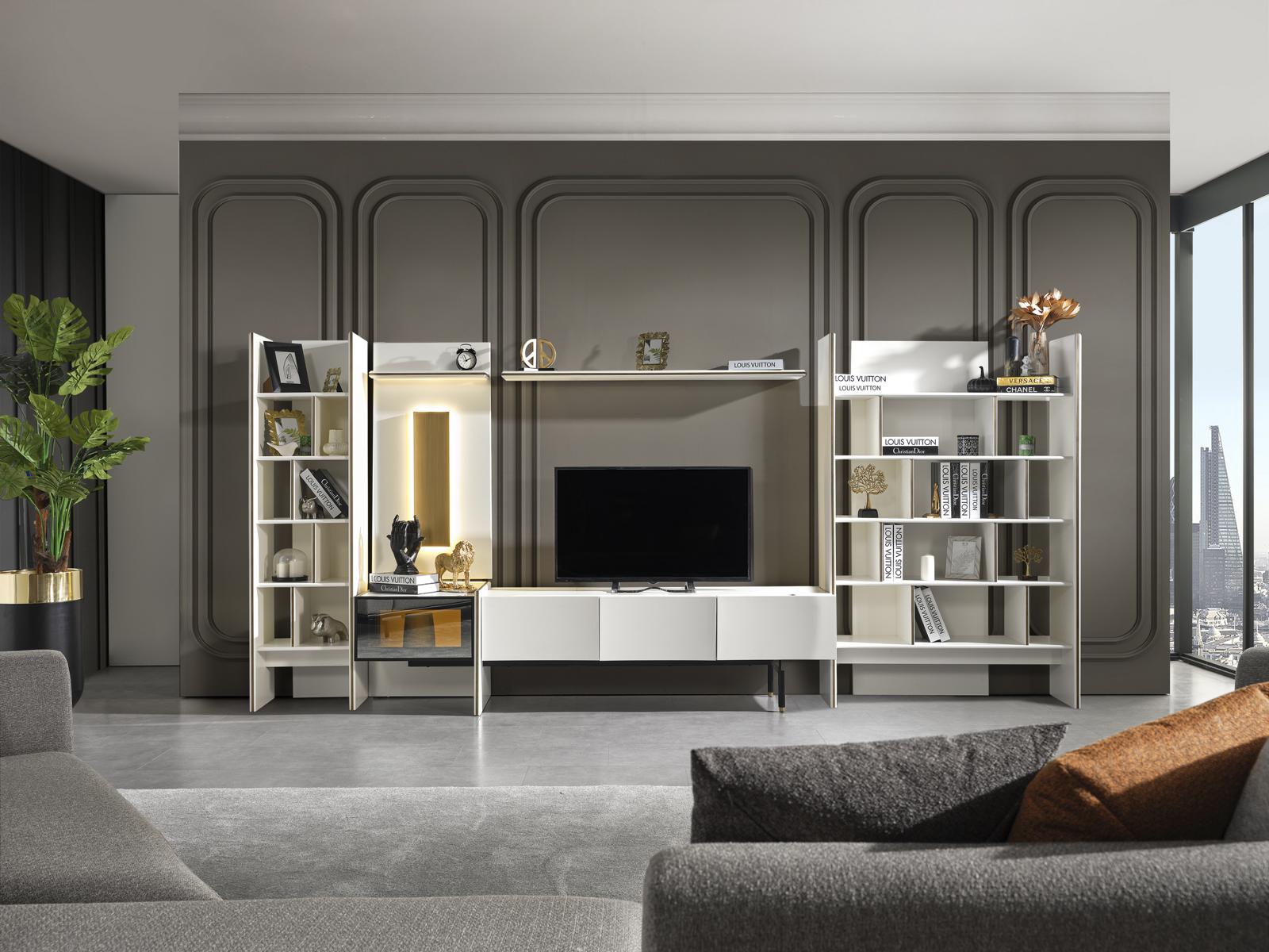 Wall cabinet design living room sales