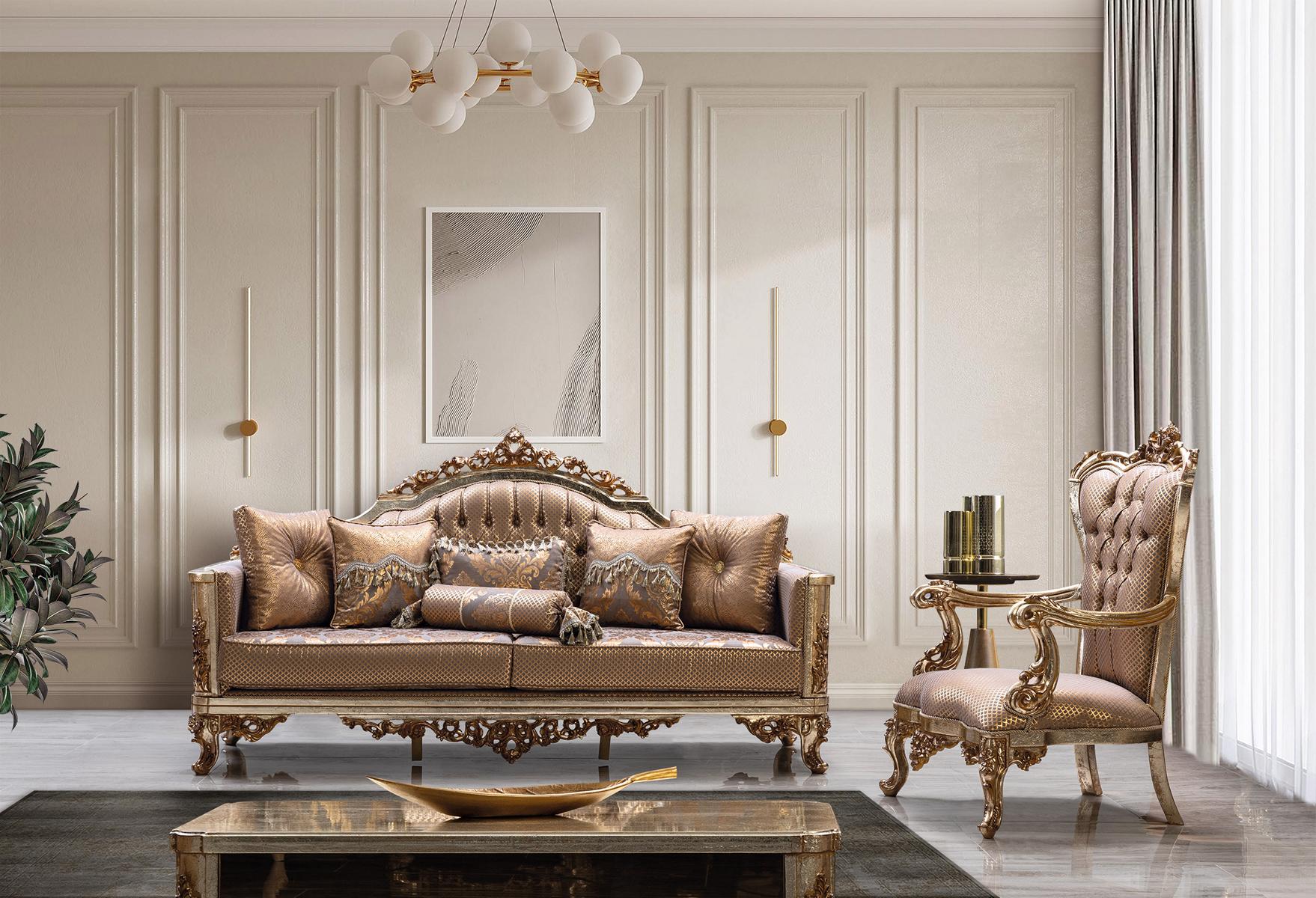 Sofa Set 3+1 Seater Coffee Table Living Room Luxury