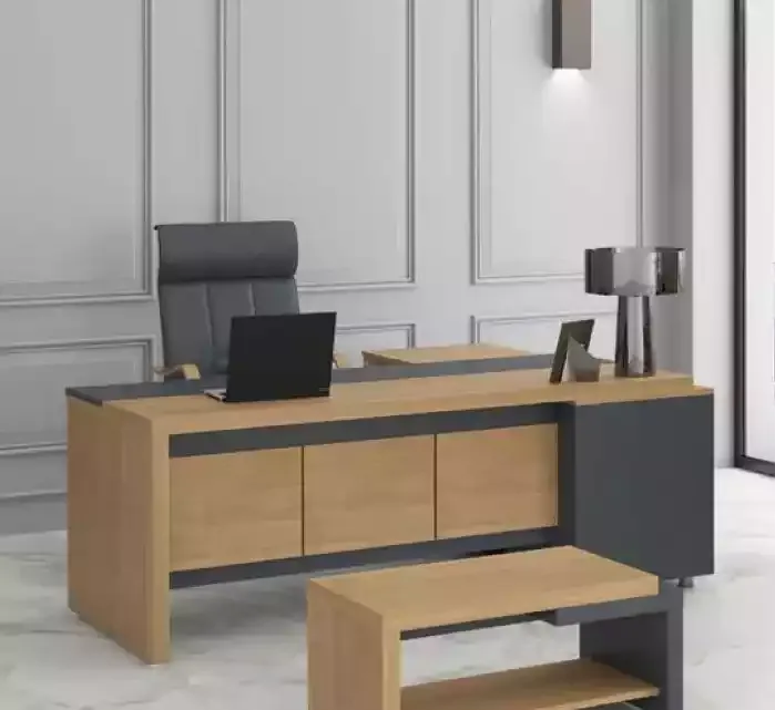 Corner screen table office furniture work desk boss office table