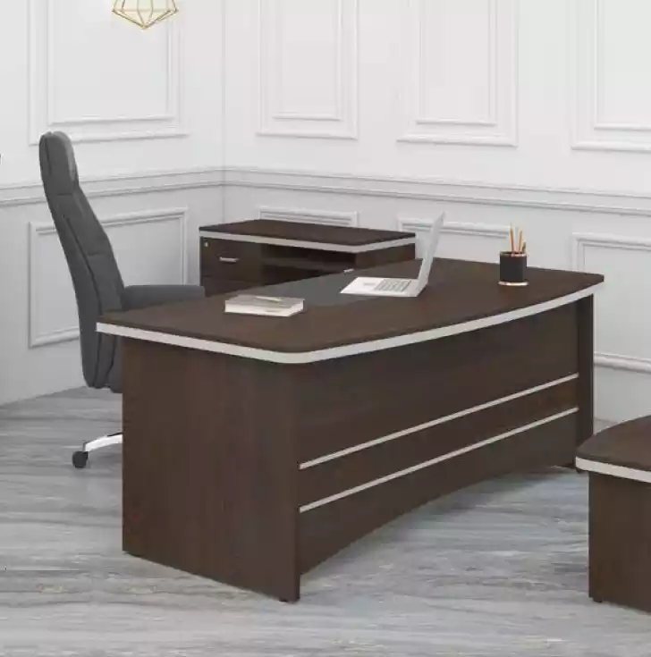 Brown desk office furniture designer executive desk study table