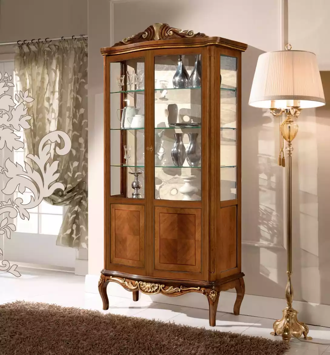 Luxury Display Cabinet Unusual Furniture Cabinet Glass Wooden Cabinets