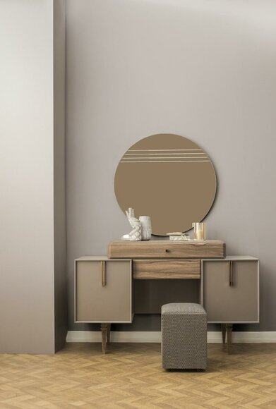 Dressing Table Console Table Dressing Table Wood Grey Mirror Bedroom