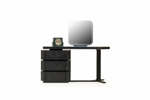 Dressing table with mirror Console table Dressing table wood black Set