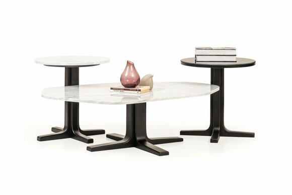 Complete coffee tables Coffee tables white Side tables set 3pcs Tables