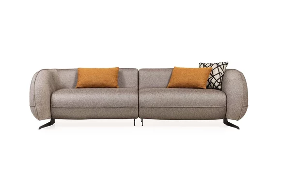 Upholstered couch Designer three-seater 3-seater sofa living room
