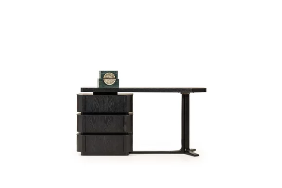 Black dressing table Dressing table Cosmetic table Wooden console table