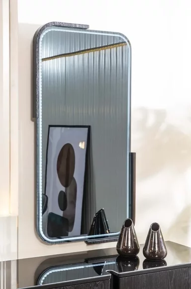 Modern black wall mirror Dressing table mirror Hallway mirror