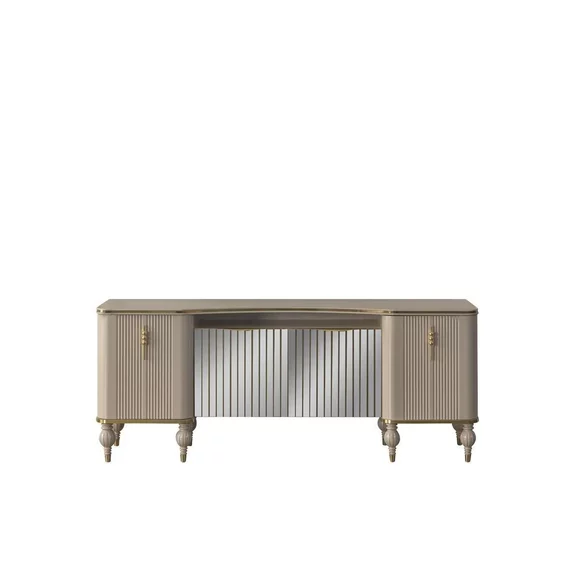 Modern beige sideboard Luxurious sideboard living room wooden cabinet