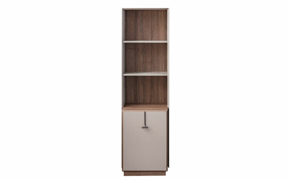 Modern bookcase Designer upright shelf Beige Office shelves Bookcase