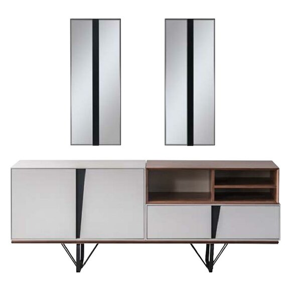 Luxury Sideboard Sideboard Cabinet Chest of Drawers Wooden Cabinet Wood White
