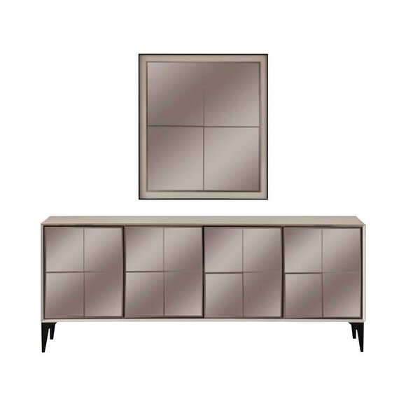 Sideboard Luxury Sideboard Cabinet Chest of Drawers Wooden Cabinet Wood White Modern
