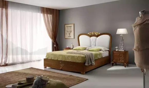 Bedroom Set Bed + 2x Bedside Tables Beds Italian Furniture 3pcs.