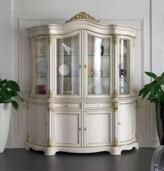 Display Cabinet Italian Luxury Furniture Showcases Sideboard Cabinet Glass Design