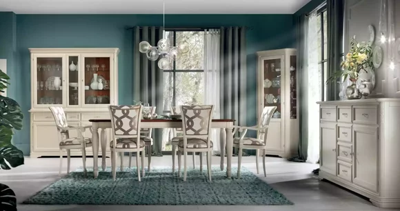 Dining Room Dining Table 6x Chairs Set Sideboard Group 10pcs Complete