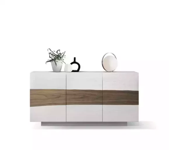 Sideboard Wood Dressers Furniture Living Room White Modern Cabinet New