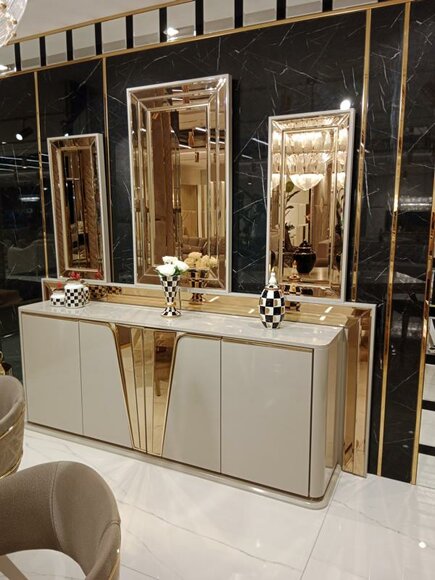 Luxurious Modern Dresser with 3x Mirror Exclusive Design and High Quality