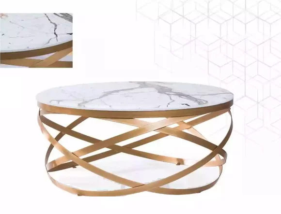 Coffee table furniture table luxury gold modern living room design