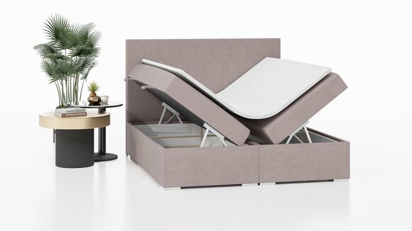 Bed Upholstery Design Double Bed Bedroom Textile Furniture Luxury Boxspring Bed