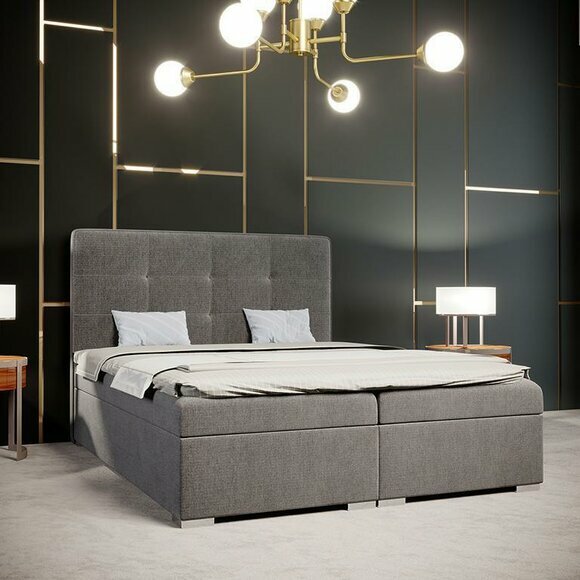 bed bedroom luxury textile furniture upholstered furniture style box spring bed