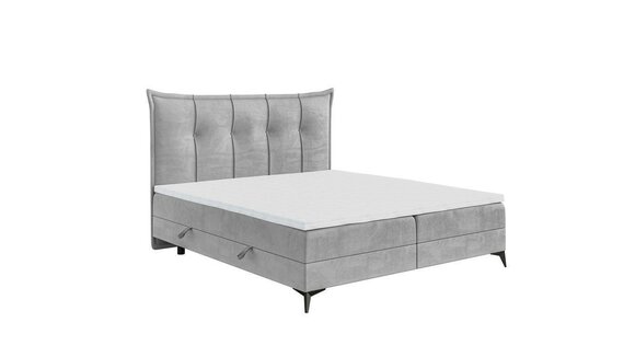 Design double bed bedroom textile furniture modern luxury bed box spring bed