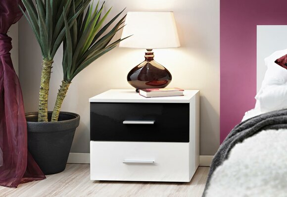 Bedside Table White Modern Furnishings Bedroom Side Table Luxury Wooden Furniture
