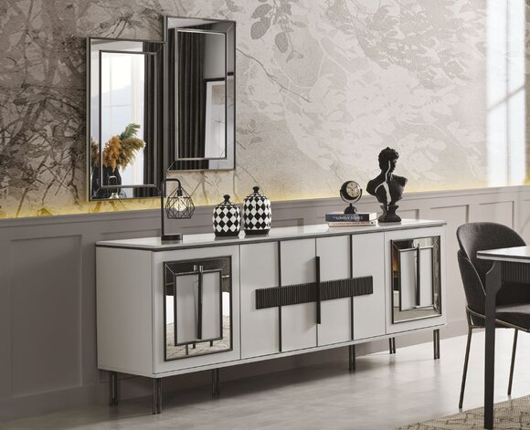 Luxurious Sideboard in Dining Room Design Furniture Wood Chests of Drawers Modern