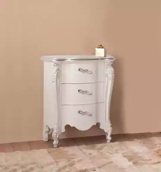 Bedside Table with 3 Drawer Wooden Cabinet Furniture Design New