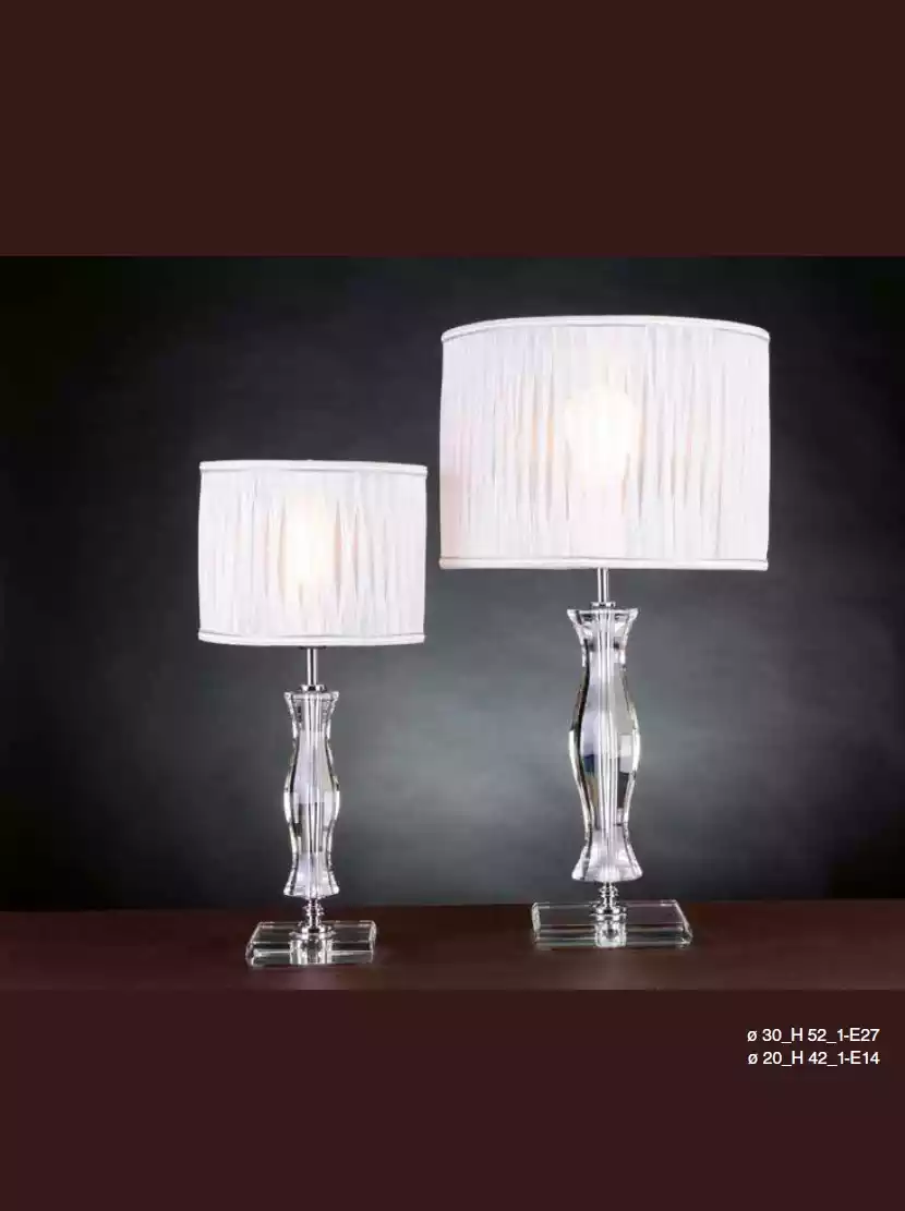 Light Crystal Lamp Table Lamp White Standing Bedside Table New Desk