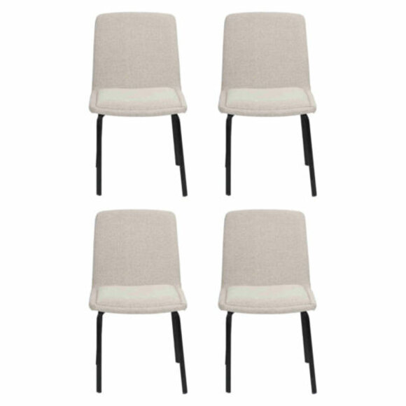 Set metal armchair upholstered chairs dining room textile set 4x armchair chair group