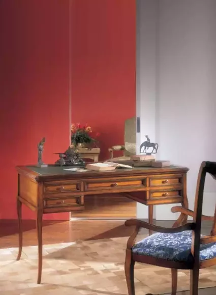 Desk wooden table computer desk office table office furniture brown