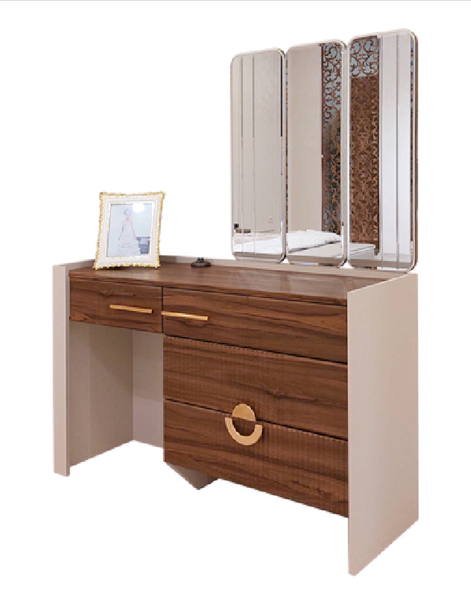 Designer Dressing Table Modern Wood Interior Mirror New Furniture Luxury
