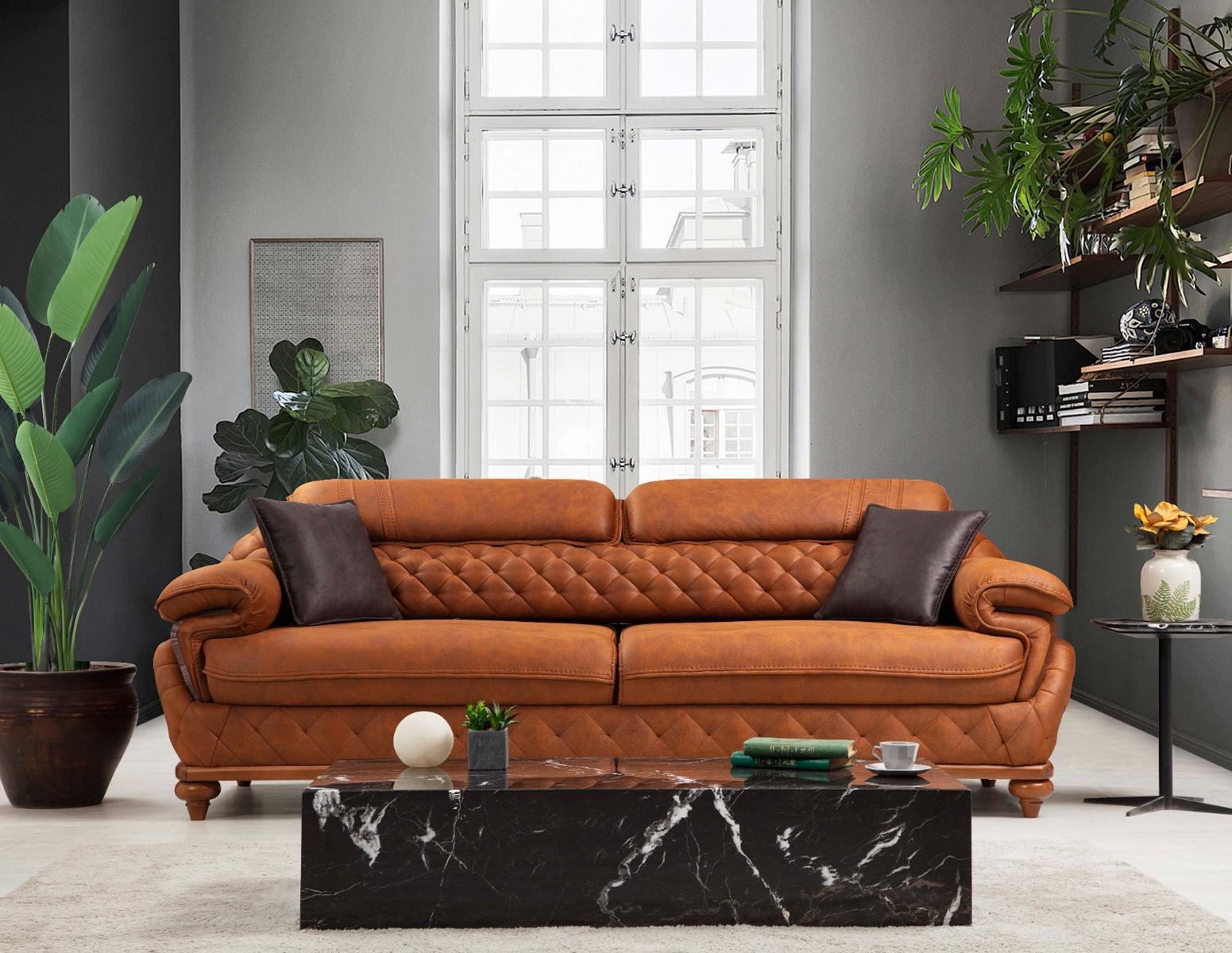 Three seater sofa couch living room upholstered sofas modern design luxury furniture
