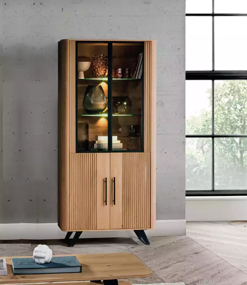 Display Cabinet Furniture Living Room Cabinet beige Glass Display Cabinet Cupboards