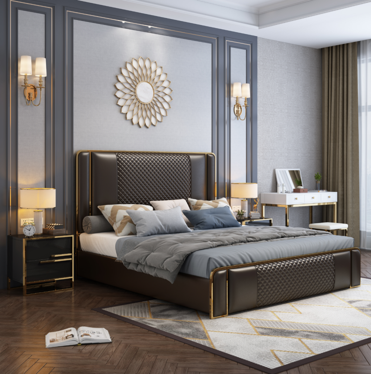 Bed Double bed Beds Furniture Furnishings Bedroom Luxury Design