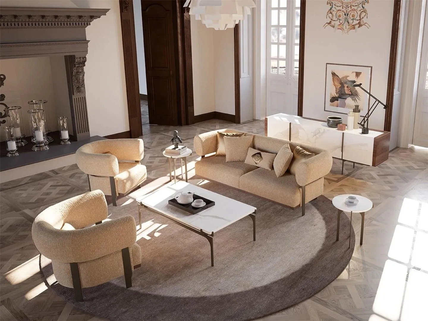 Luxury furniture sofa set couch sofa upholstery set living room set