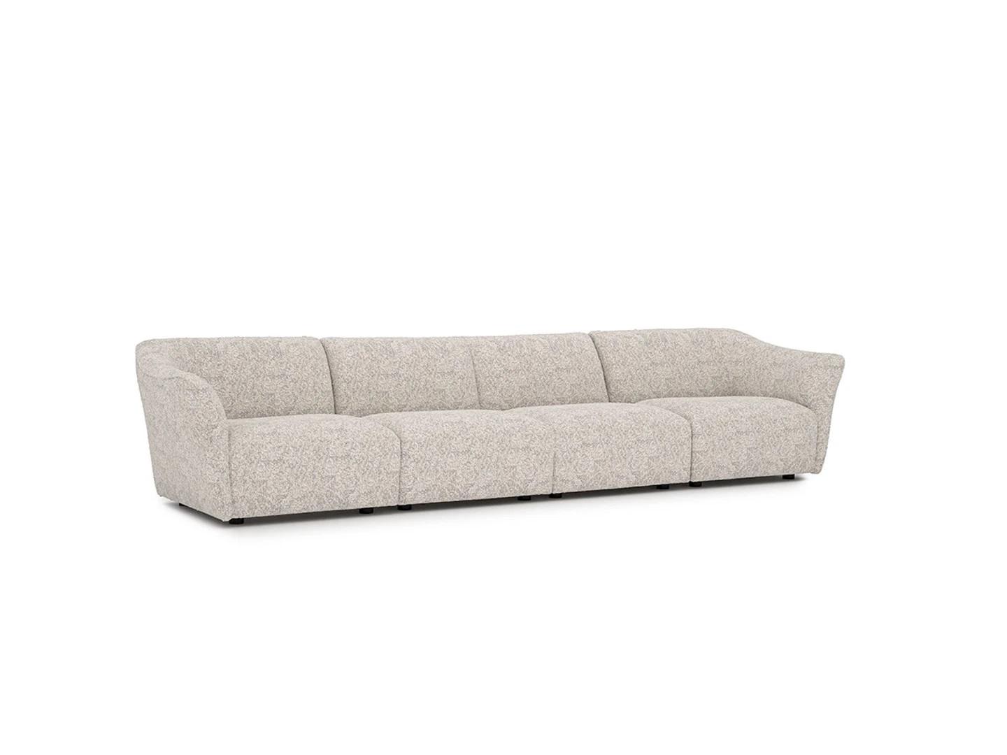 Living Room Upholstered Furniture Textile Sofa Couch Four Seater Modern Design Furniture
