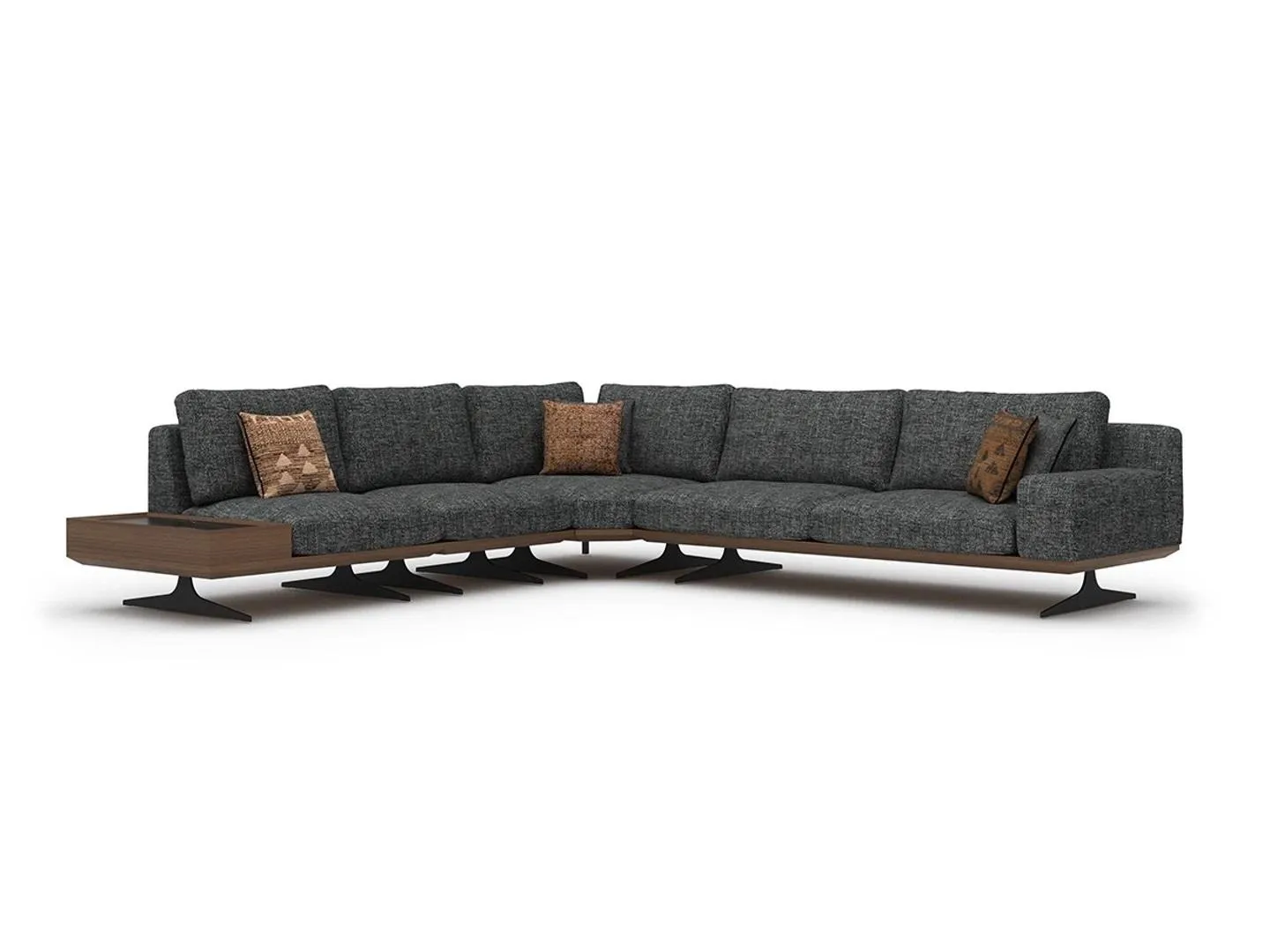 Luxury corner sofa L shape Modern living room upholstered furniture
