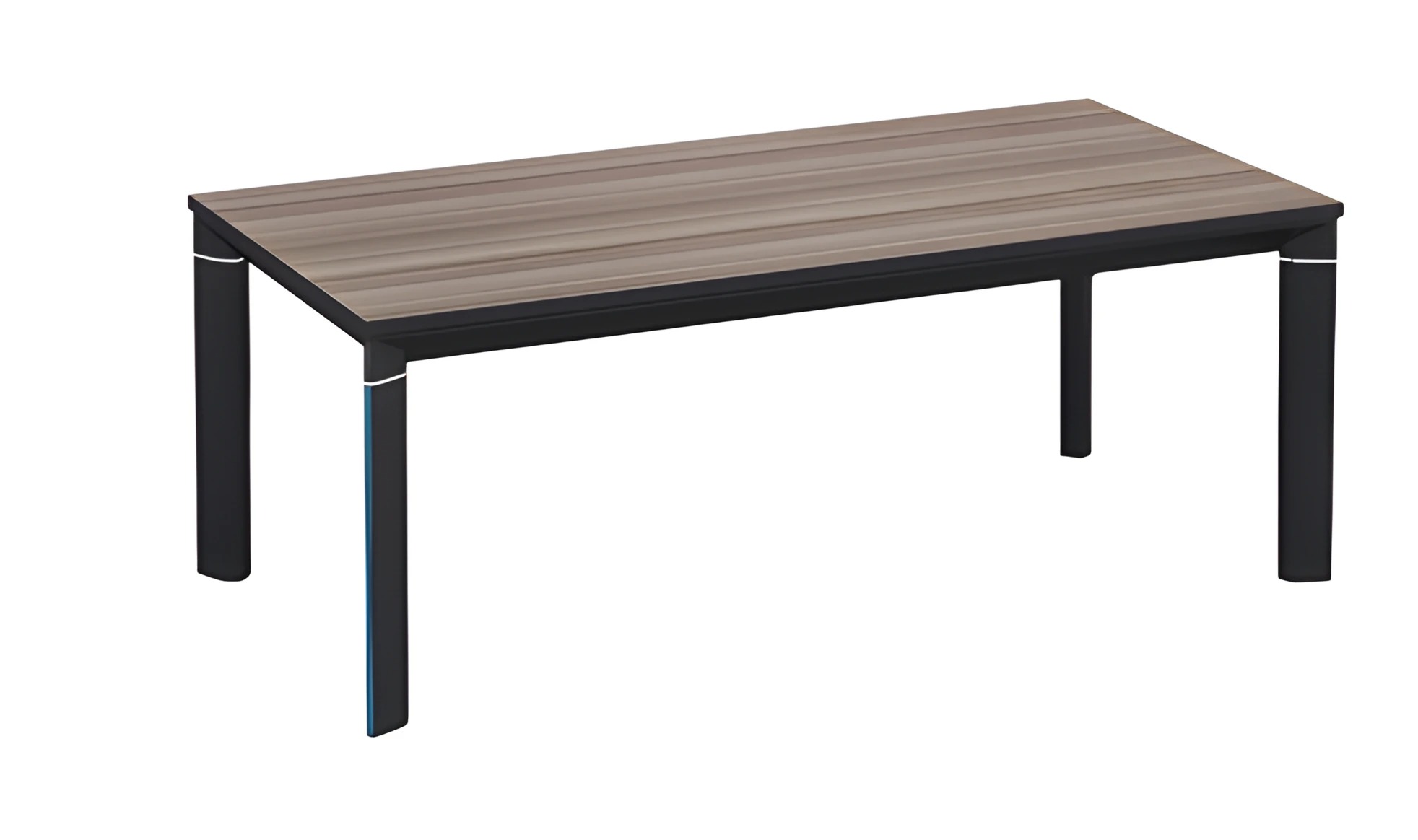 Coffee table modern wood look brown black rectangular living room design table