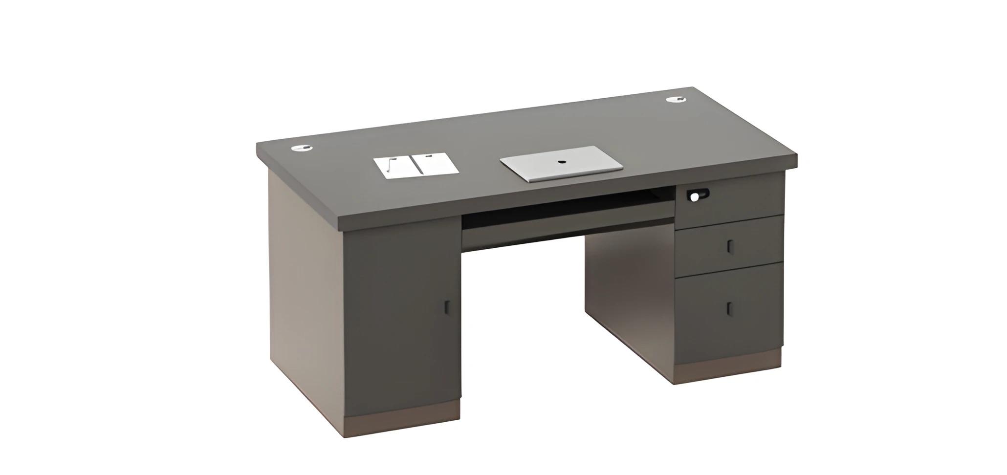 modern desk with storage and design
