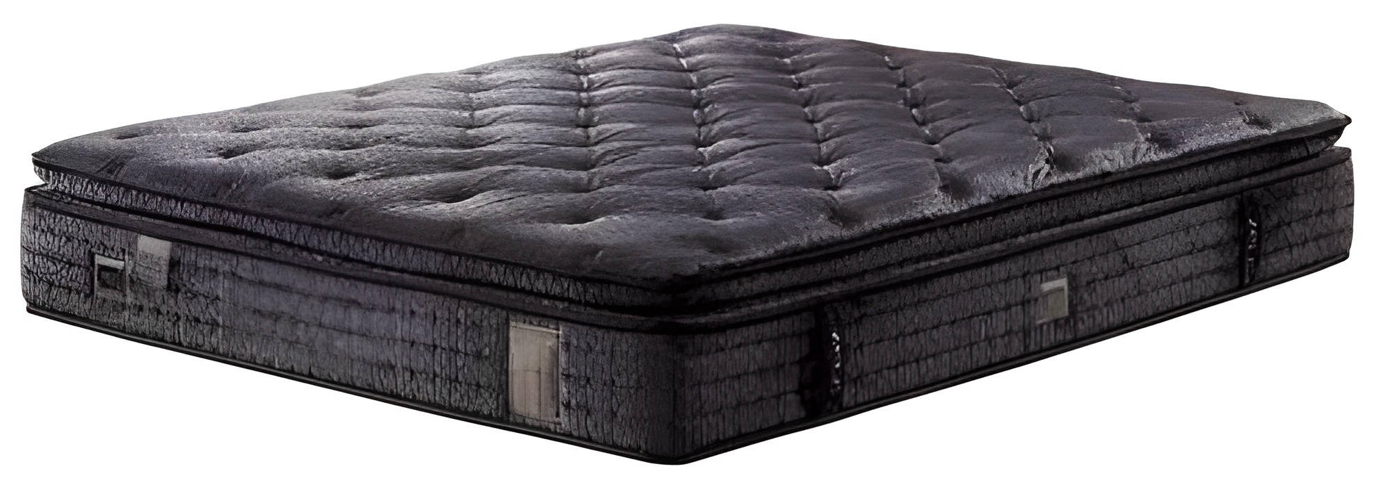 Brown mattress made of textile with an elegant design for comfortable sleeping.