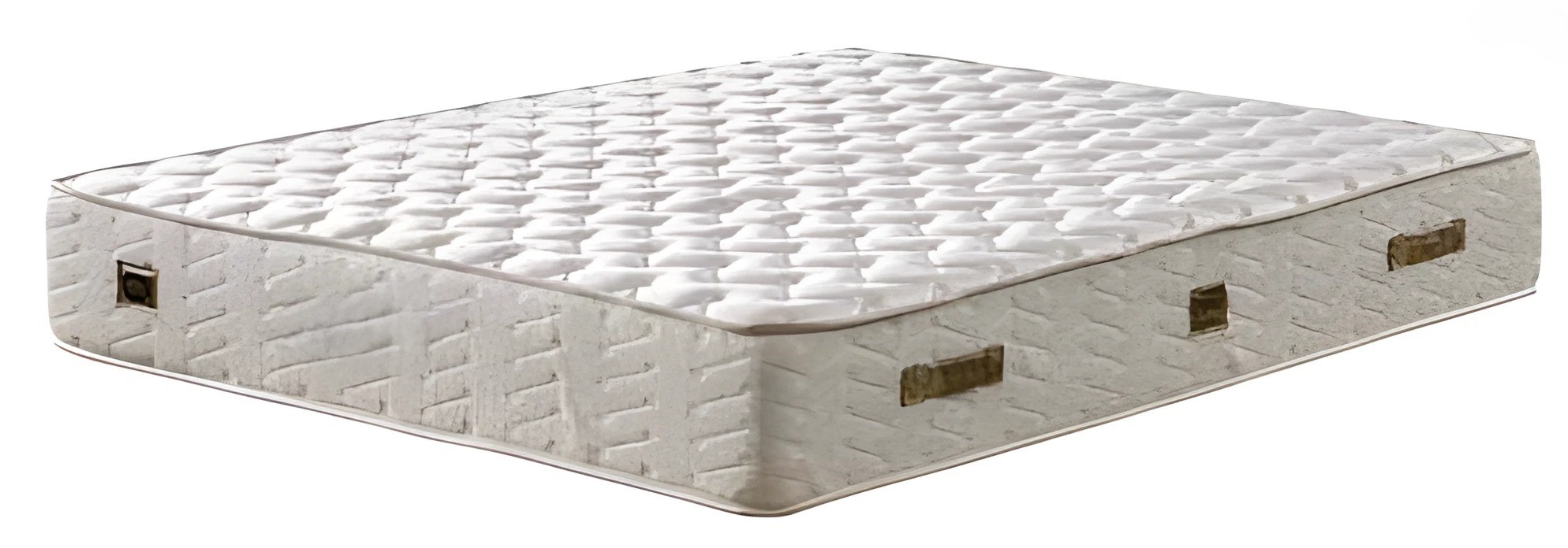 White textile mattress in modern design for restful sleep.