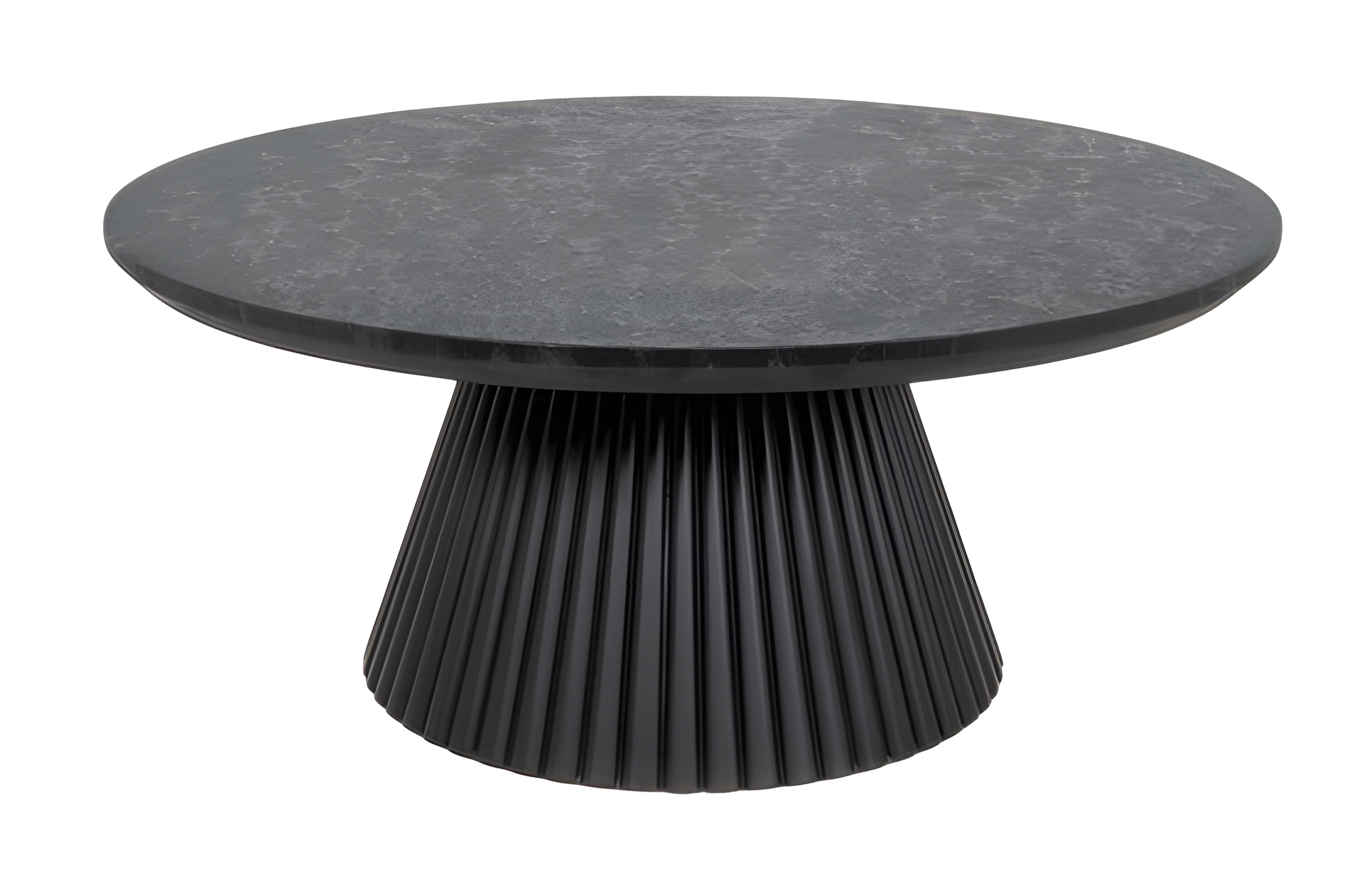 Black wooden table in a modern design