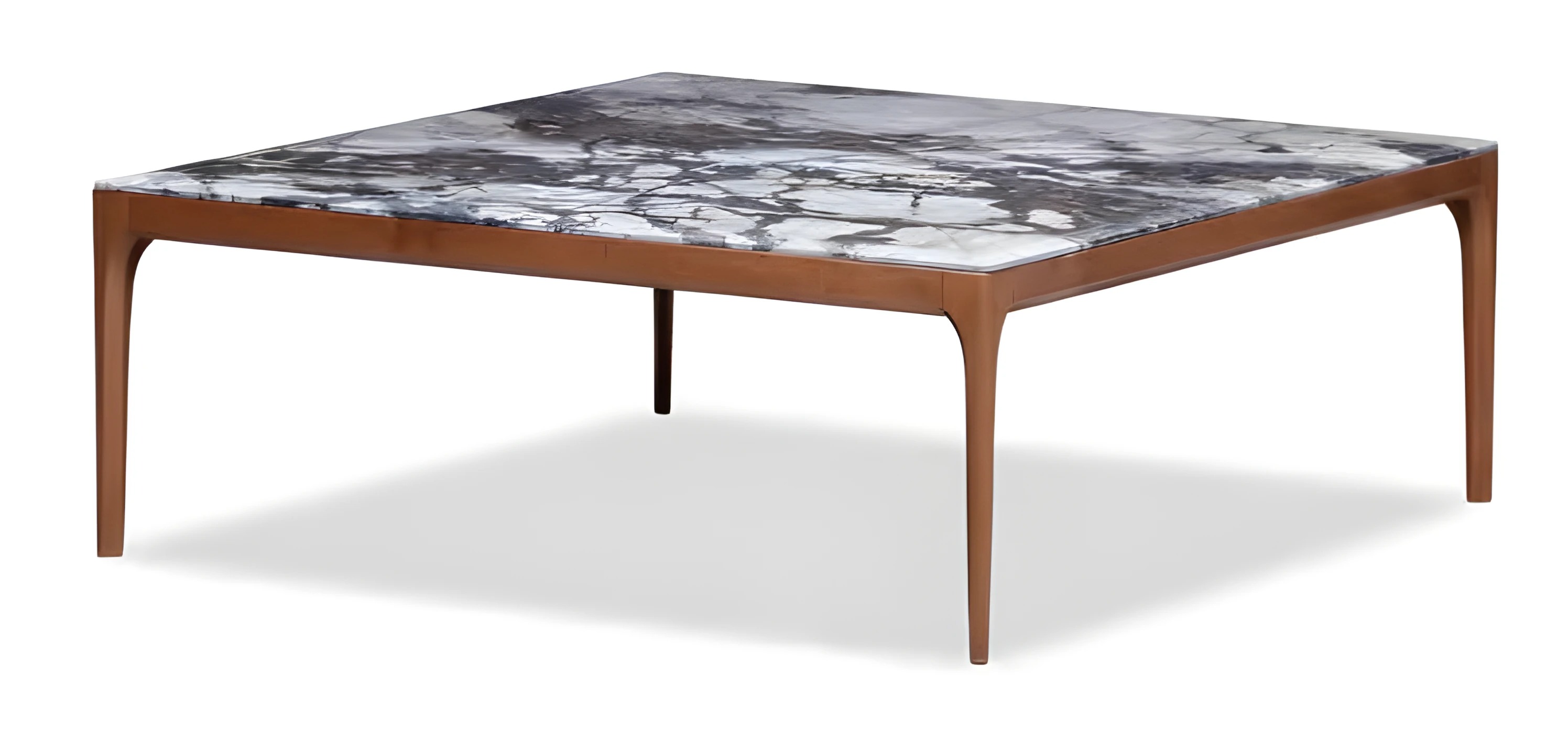 Gray wooden dining table modern elegant for living room