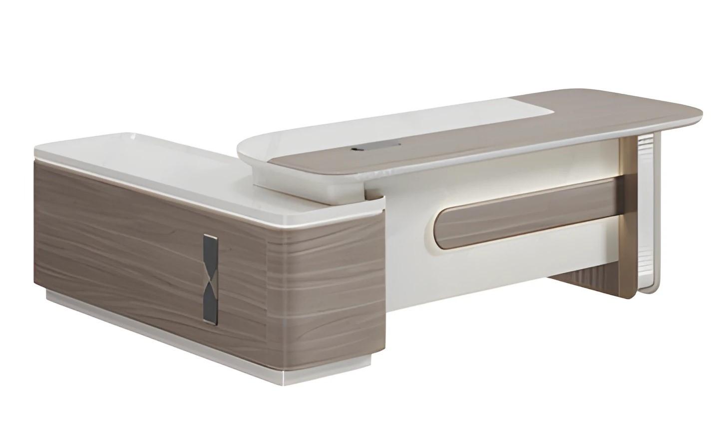 Office furniture corner desk table executive wood modern workspace