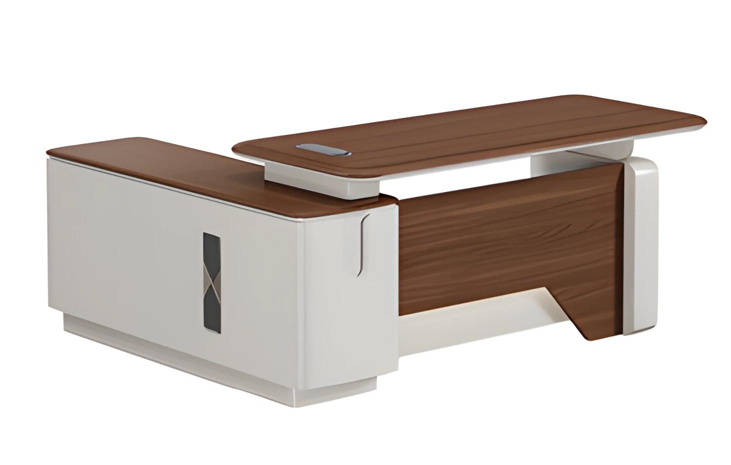 Corner desk office table modern wood study room