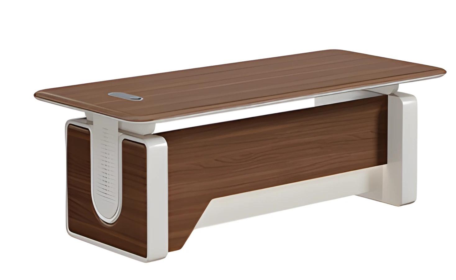 Desk Office Table 240x105x75 cm Modern Wood Study Room