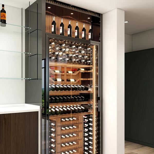 Wine cooler wine cabinet wine storage device wine cooling showcase wine furniture