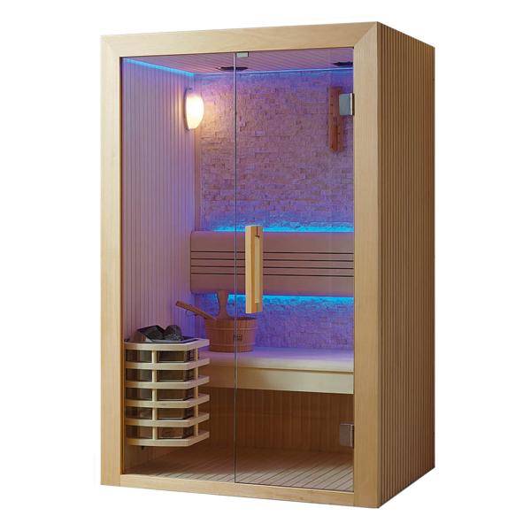 Naturholzsauna Sauna Trockensauna Saunakabine Saunaraum Heimsauna 150x100 cm