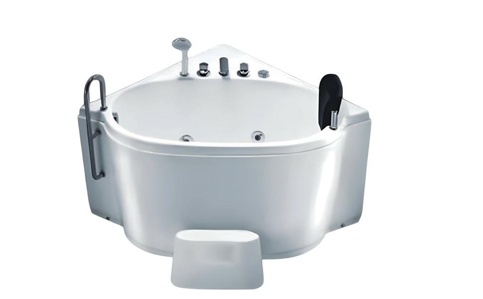 Bathtub Whirlpool Design Bathtub Acrylic Bathtub Space-Saving Bathtub Comfort Bathtub 100x100 cm
