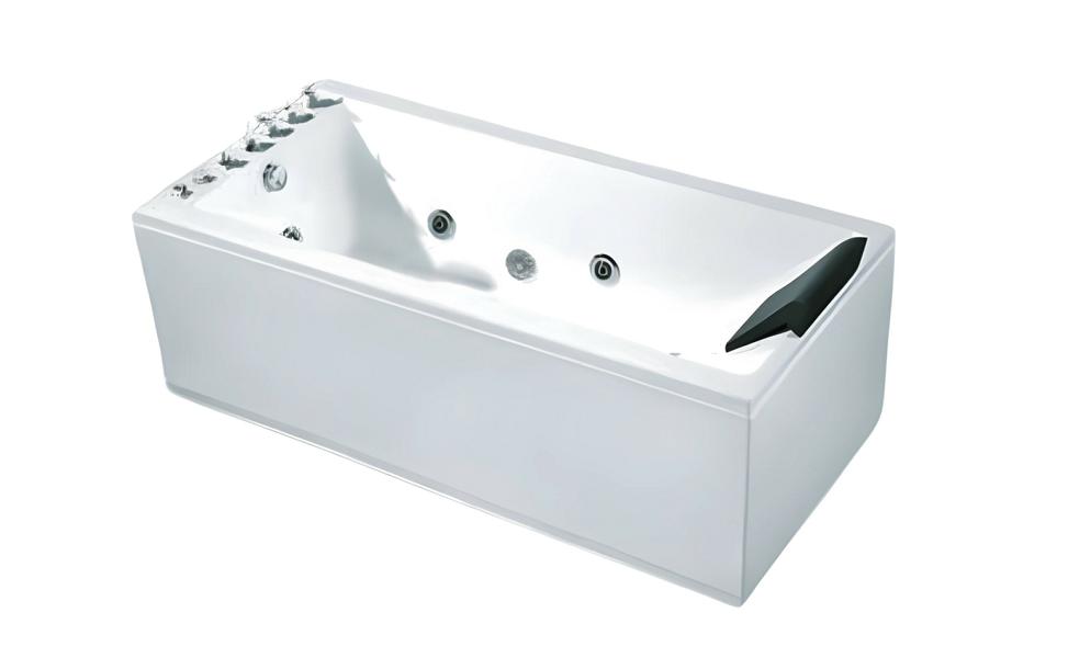Comfort bathtub, massage bathtub, luxury bathtub, acrylic bathtub, hydromassage bathtub 180x85 cm